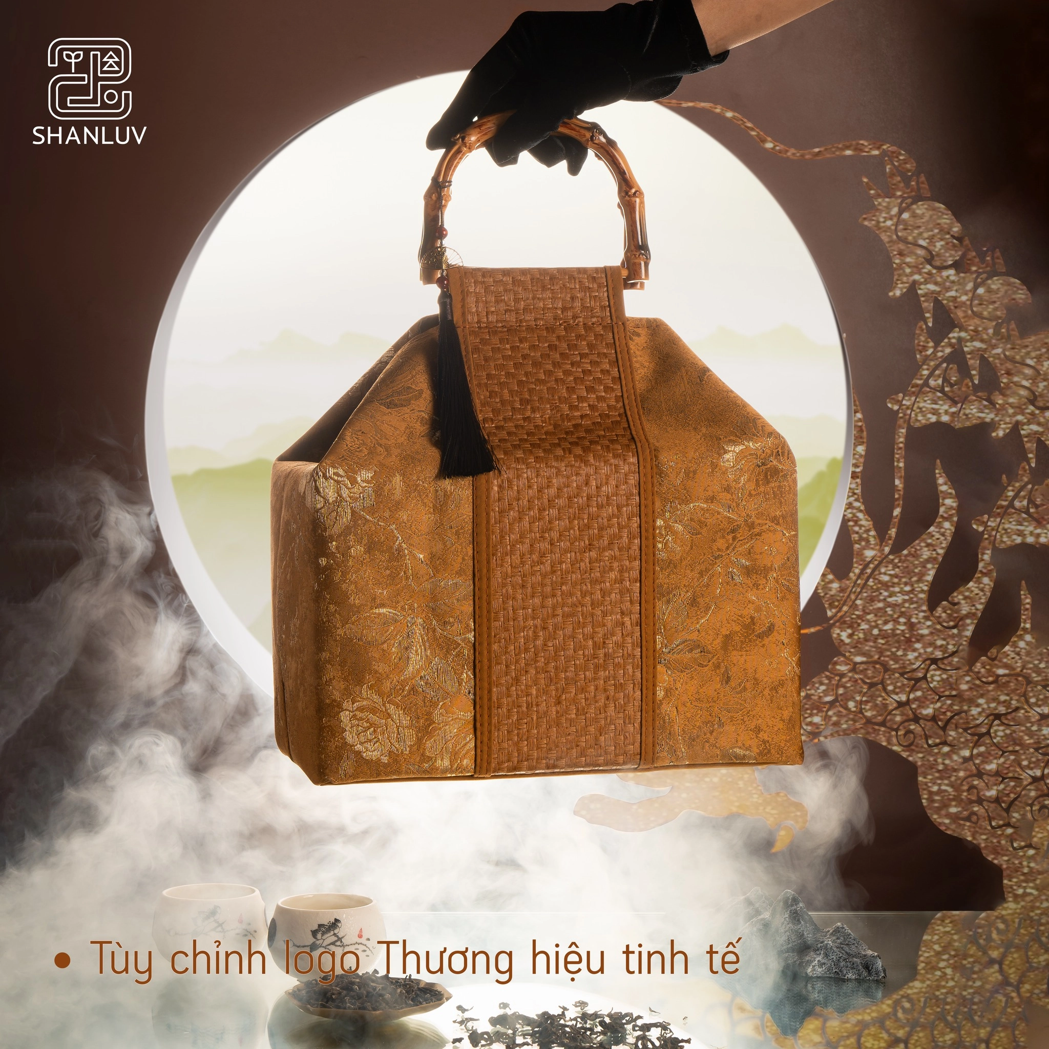 SET QUÀ GẤM SHAN TRÀ HOA SHANLUV - TRÀ SHAN TUYẾT CỔ THỤ